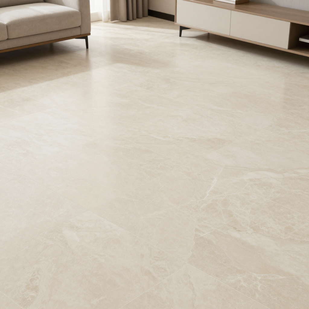 Самоклеюча вінілова плитка: стильний бежевий мармур для сучасного інтер’єру