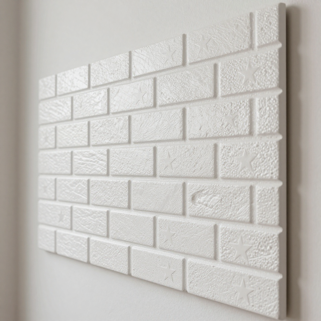 Декоративна 3D панель самоклейка Зірки: легко створіть стильну білу стіну
