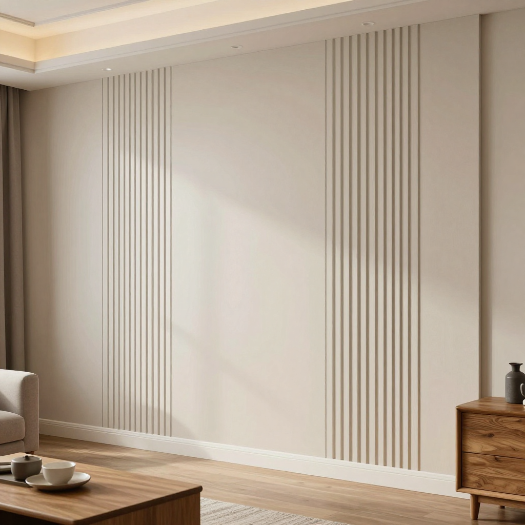 Уцінка: самоклеюче вінілове покриття 3D рейки 600х600х2,8мм для стильних інтер’єрів