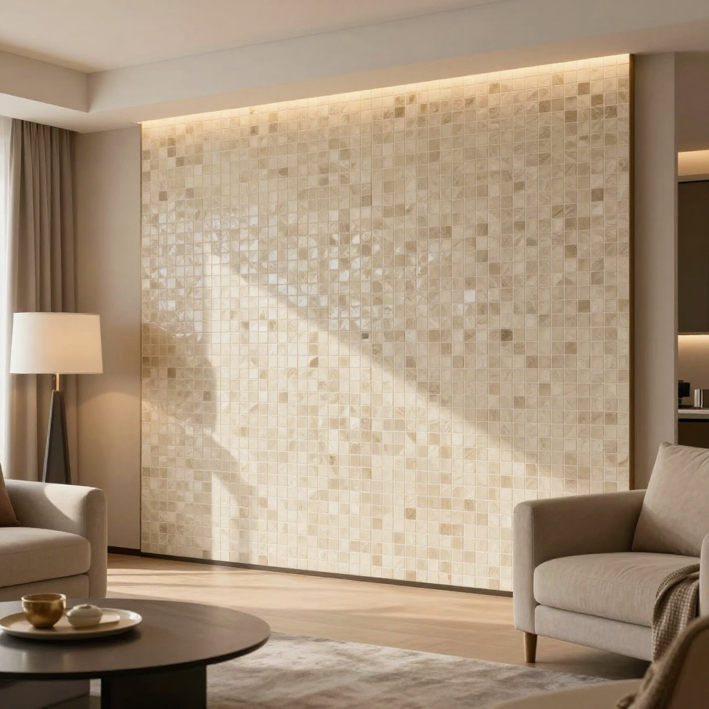 Панель стінова 3D 700х700х4мм Мозаїка бежева: стильний акцент для вашого інтер'єру