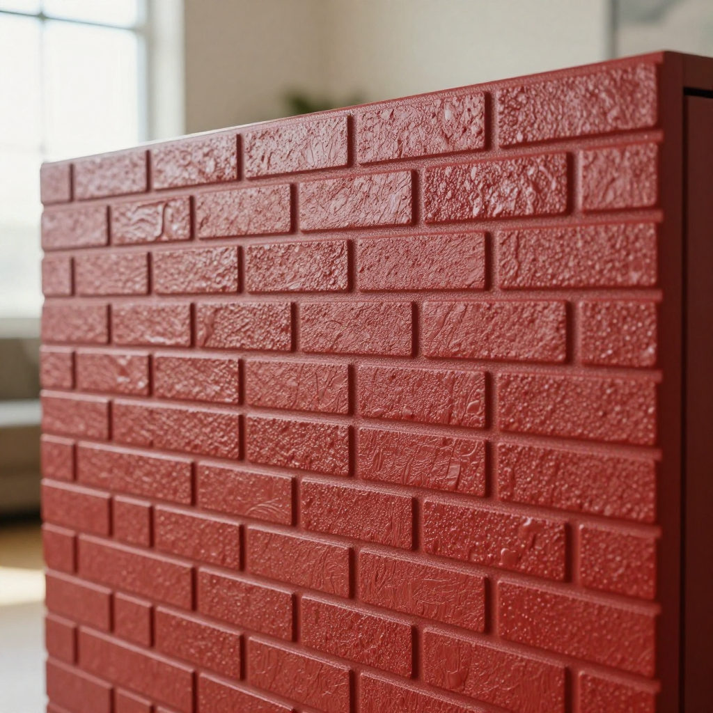 Самоклеюча 3D панель 3080x700x3мм Червона Катеринославська Цегла — швидкий спосіб стильного декору