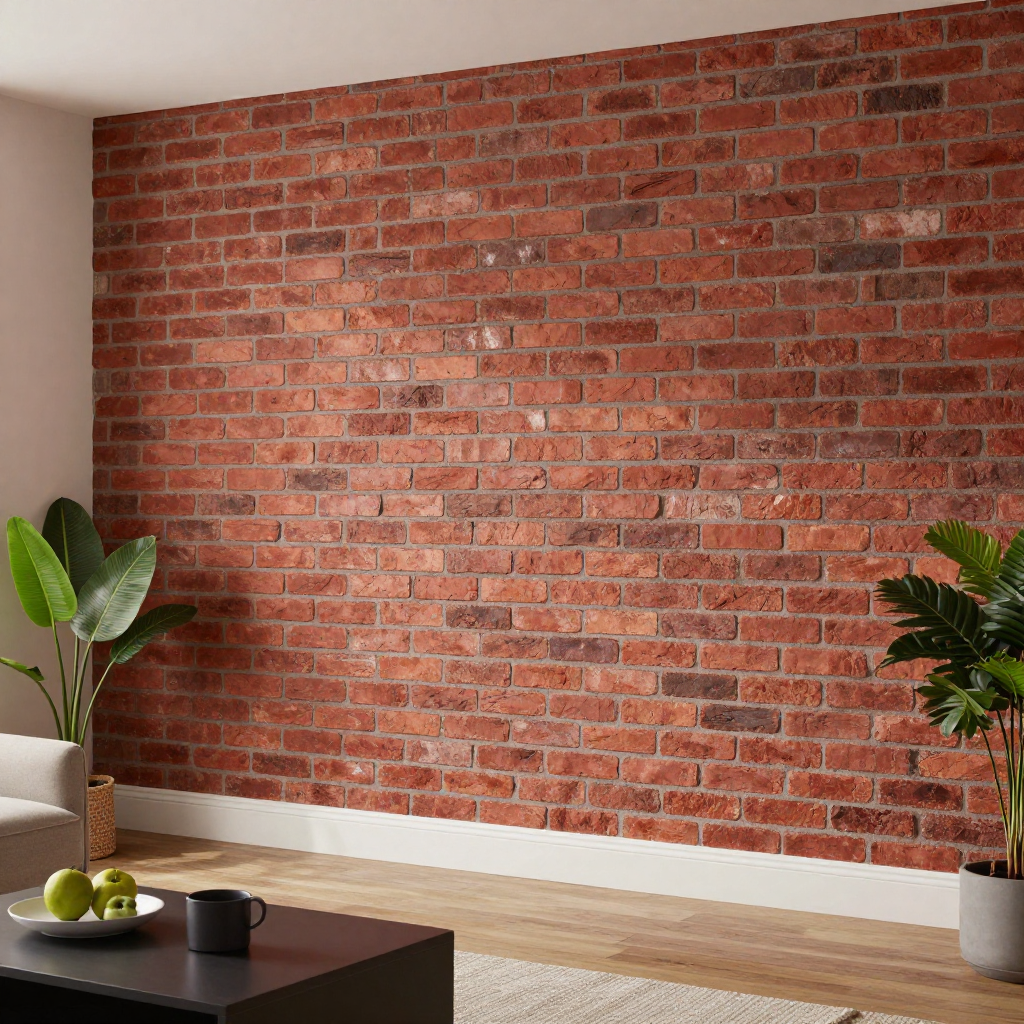 Самоклеюча 3D панель 3080x700x3мм Червона Катеринославська Цегла — швидкий спосіб стильного декору