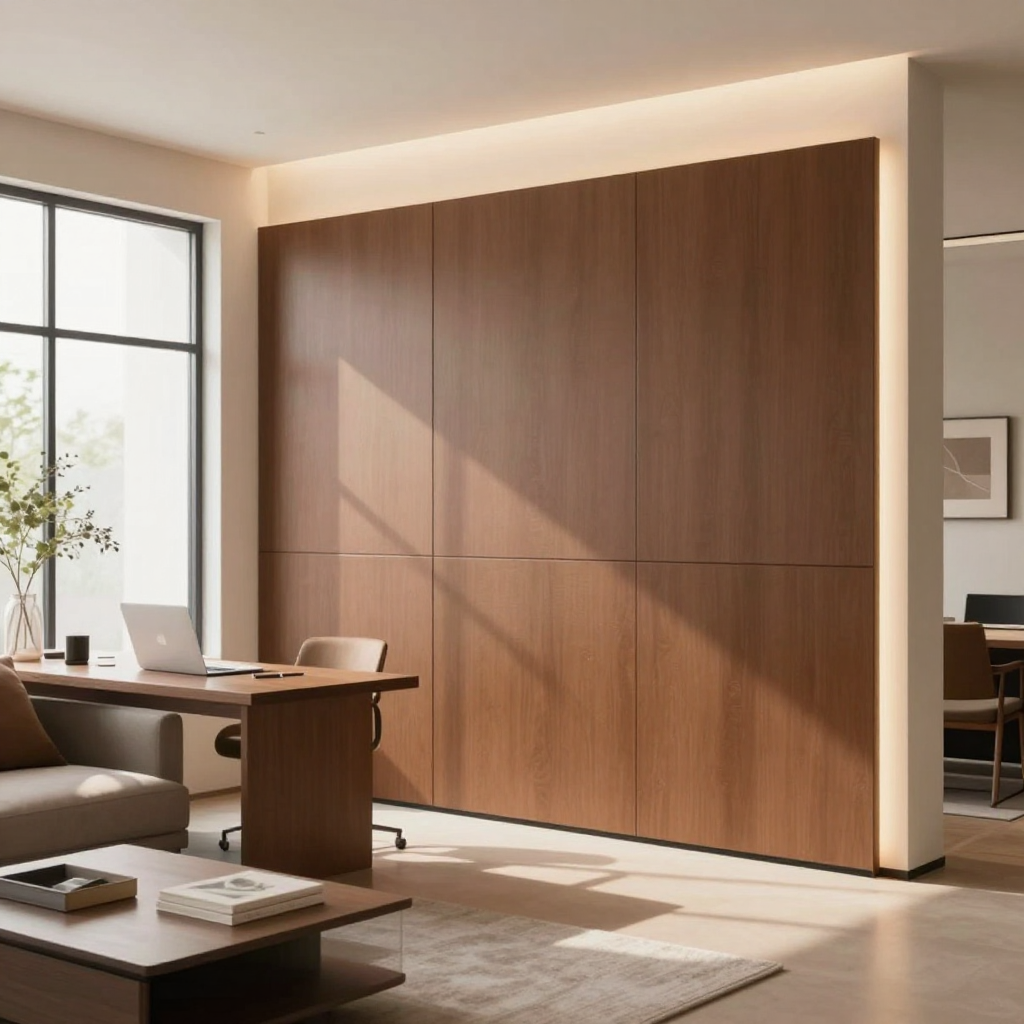 Самоклеюча декоративна 3D панель 500х500х5мм коричневий: стиль та зручність для вашого інтер'єру