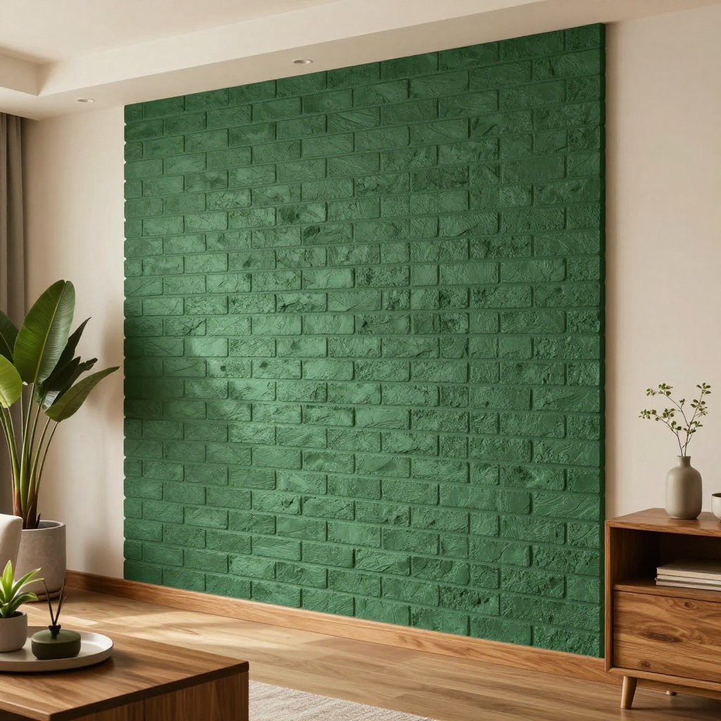 3D панель самоклеюча зелена — стильний декор для вашого дому
