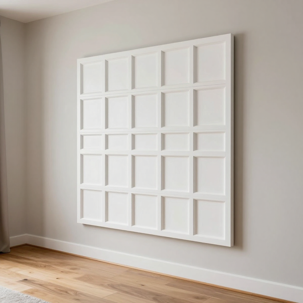 Панель стінова 3D 700х700х4мм біла вагонка: стиль та практичність для вашого інтер’єру