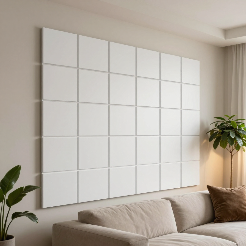 Панель стінова 3D 700х700х4мм біла вагонка: стиль та практичність для вашого інтер’єру