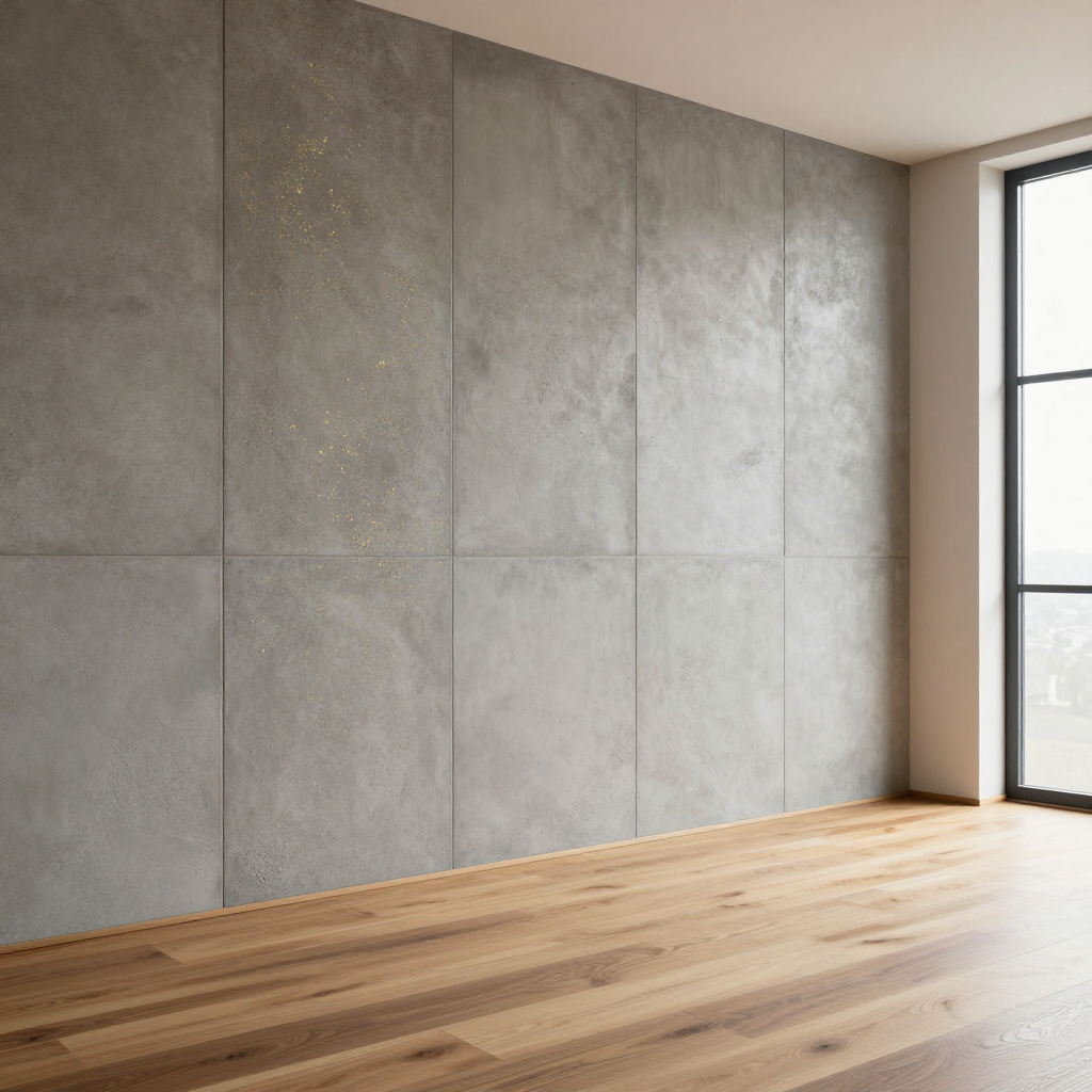 Рейка декоративна 2900х120х12мм бетон із золотими вкрапленнями — стильний вибір для сучасного інтер'єру