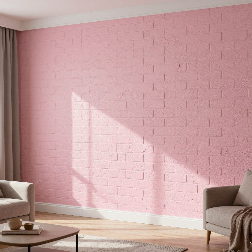 3D панель самоклеюча кладка 700x770x5мм Пудра: стильний декор для вашого простору