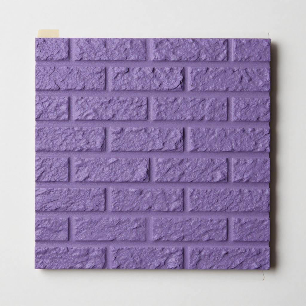 3D панель самоклеюча 700х770х3мм цегла Фіолетова — стильний акцент у вашому інтер’єрі