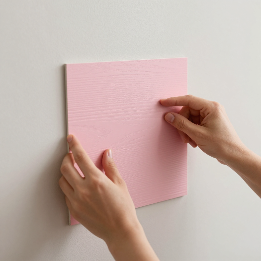 Самоклеюча 3D панель 700x700x4мм Рожеве дерево — стильний акцент для вашого інтер’єру