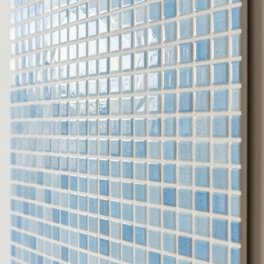 Панель стінова 3D 700х700х4мм Мозаїка блакитна: стильне рішення для оновлення інтер'єру