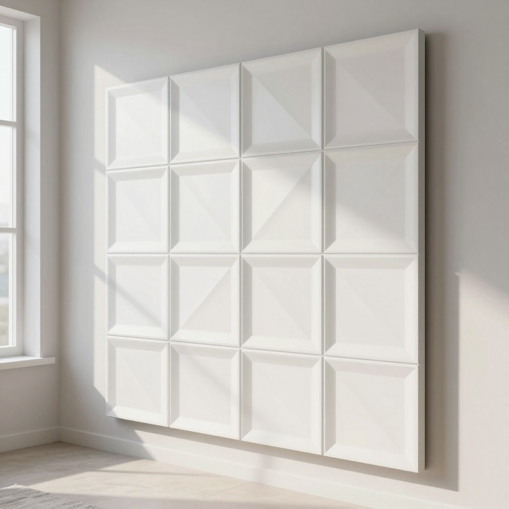 Самоклеюча декоративна настінно-стельова 3D панель фігури 700х700х5мм (114): стильний та практичний вибір для вашого інтер’єру