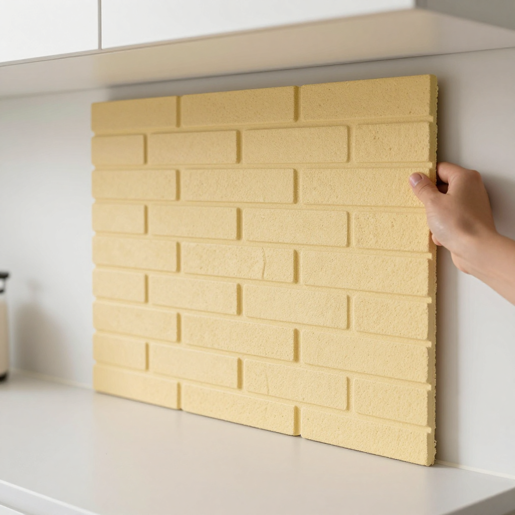 3D панель самоклеюча жовто-пісочний: практичне рішення для стильного інтер’єру