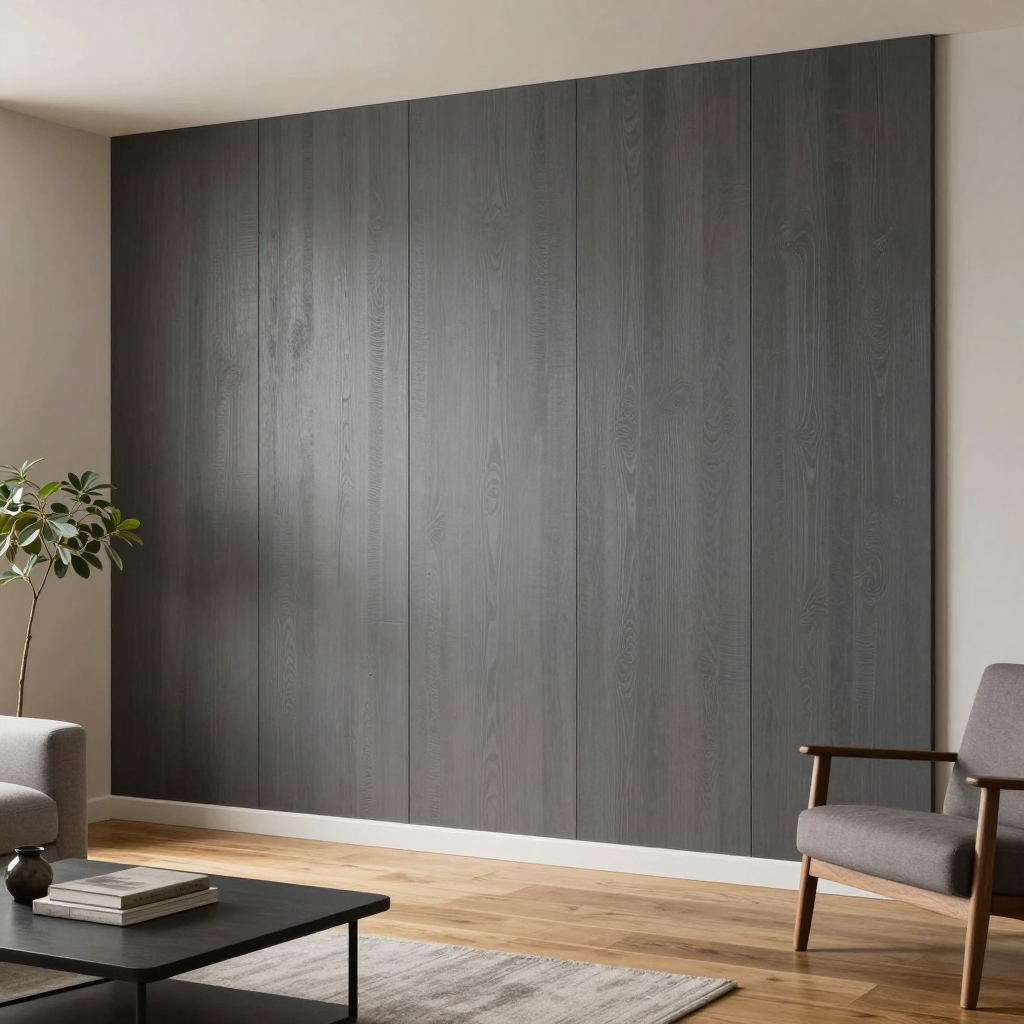 Рейка декоративна WPC стінова 3000х160х23мм Графіт: стильний вибір для сучасного інтерʼєру