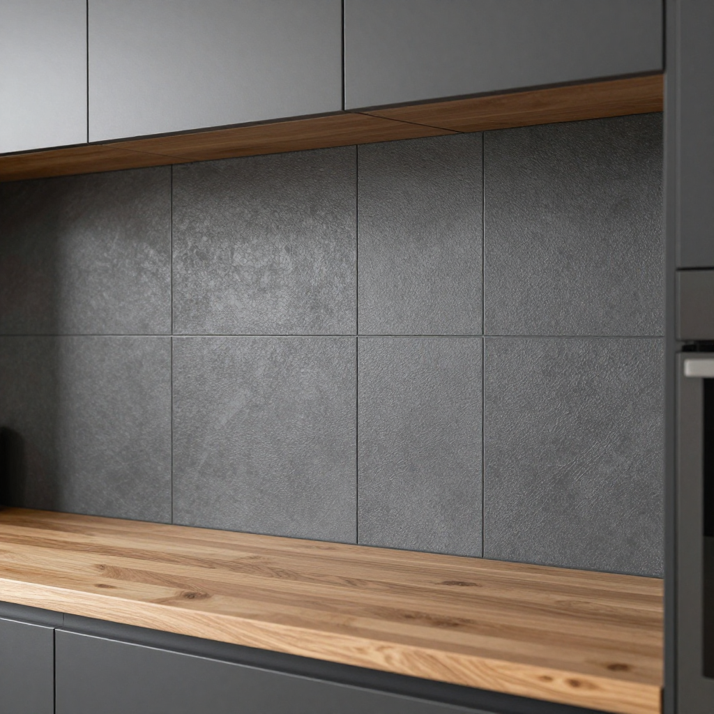 Панель стінова 700х770х3мм Графітовий кубік: стиль і простота монтажу