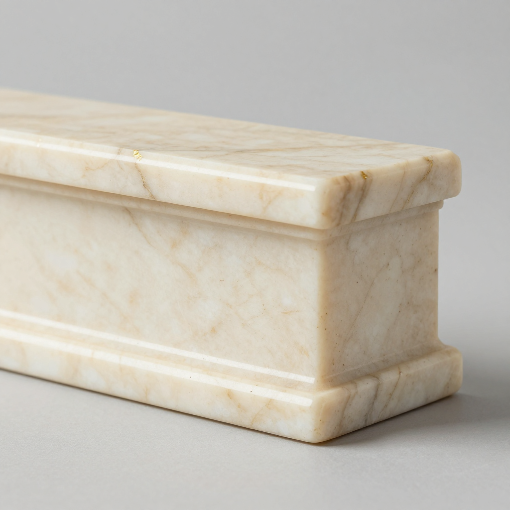 Рейка декоративна PS 2900х120х12мм Кремовий мармур із золотими вкрапленнями — елегантний акцент для інтер’єру