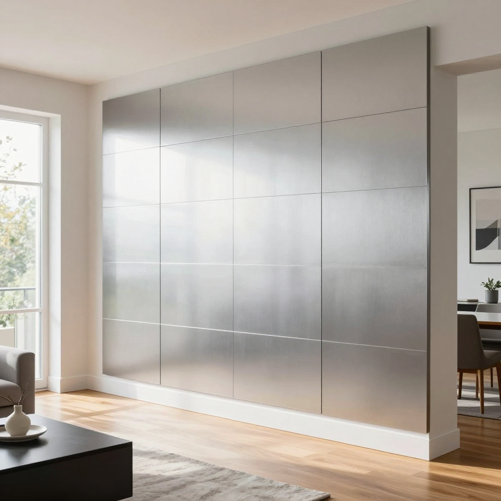 Панель стінова 3D 700х770х2мм Срібло SW-00001908 — ідеальний вибір для сучасного інтер’єру