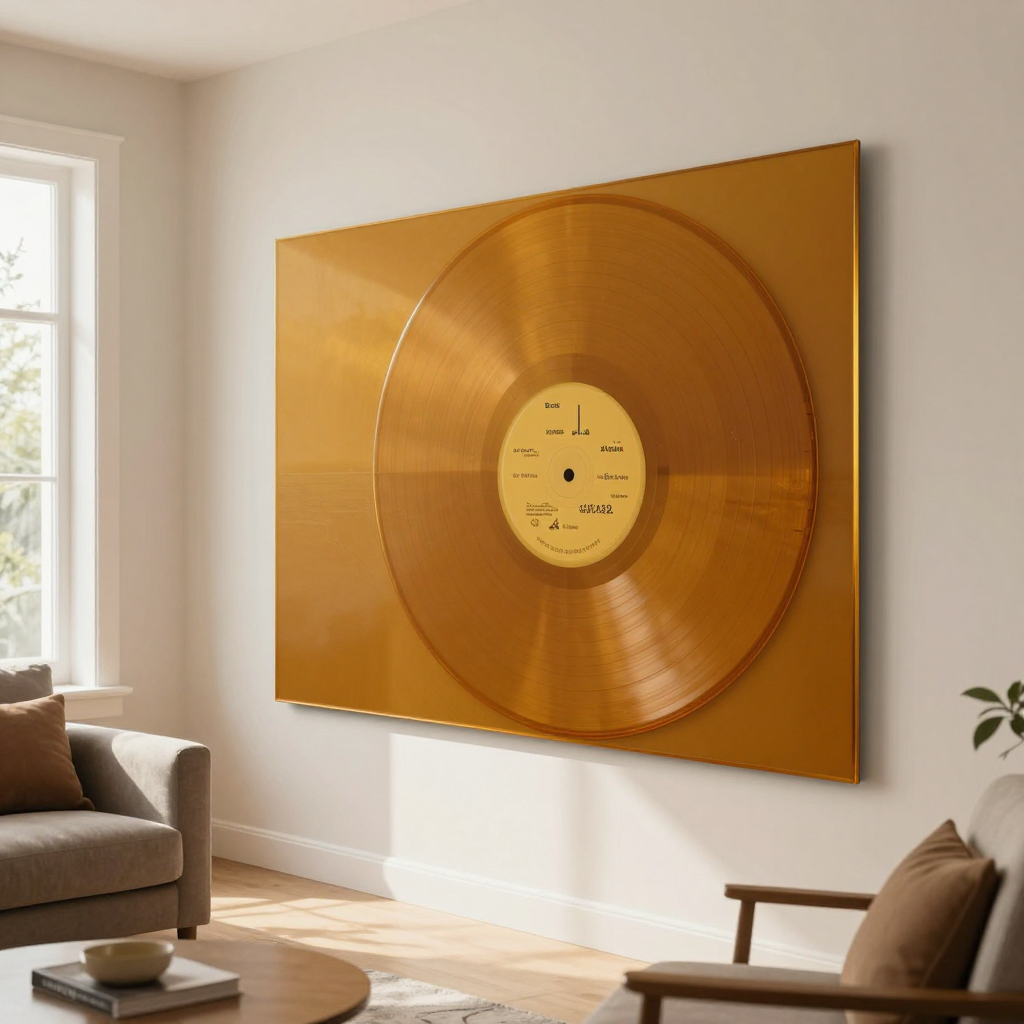 Покриття вінілове самоклеюче 3D рейки Теплий бурштин — стильний акцент для вашого інтер’єру