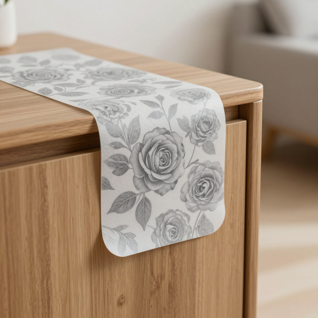 Самоклеюча плівка 0,45х10м х 0,07мм Сірі троянди — стильний декор для ваших кімнат