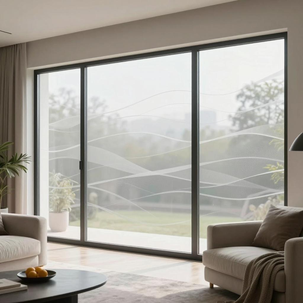 Плівка віконна хвиля 600*3000 мм: стиль і приватність для вашого дому