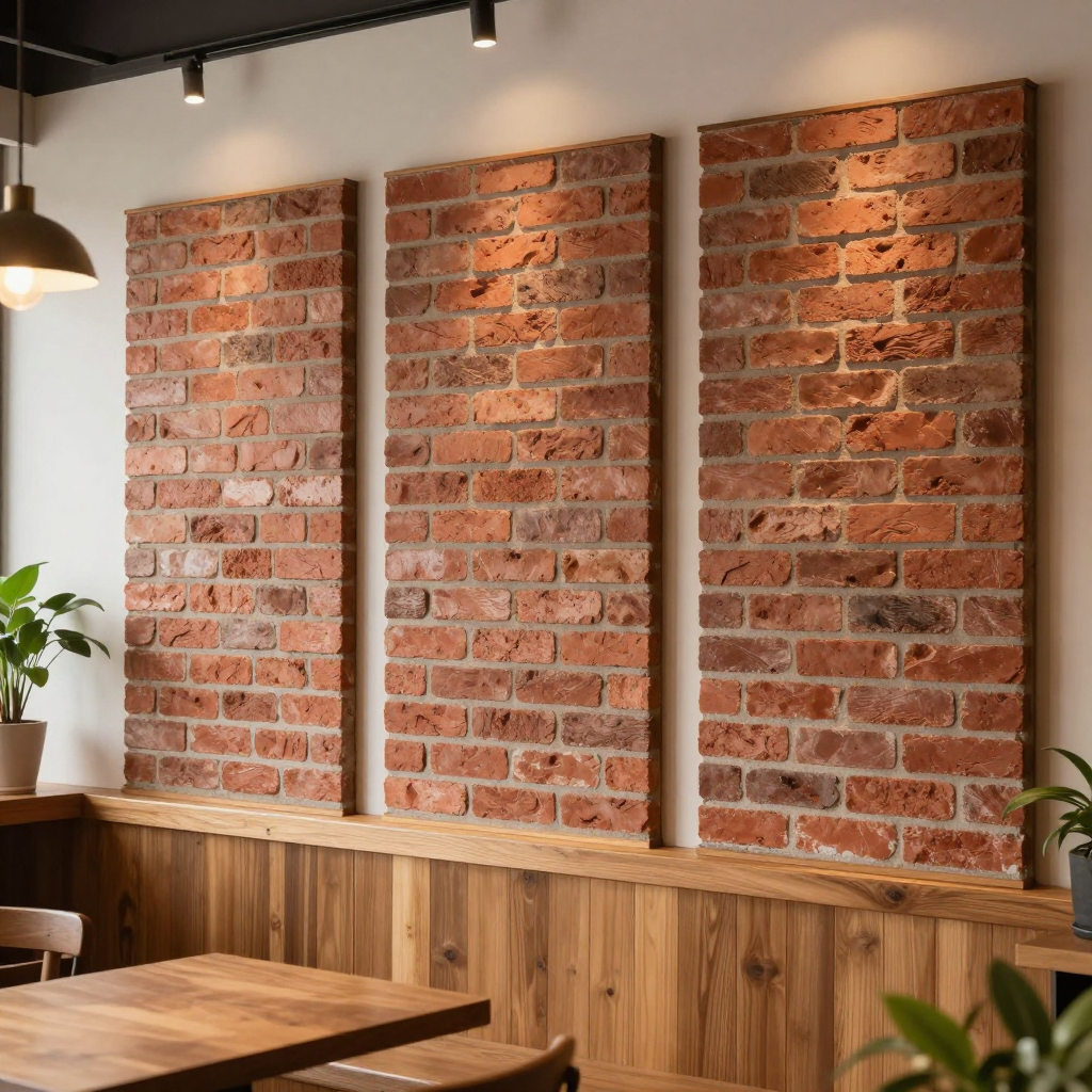 Декоративна 3D панель Руда Катеринославська цегла — стильний акцент для будь-якої оселі