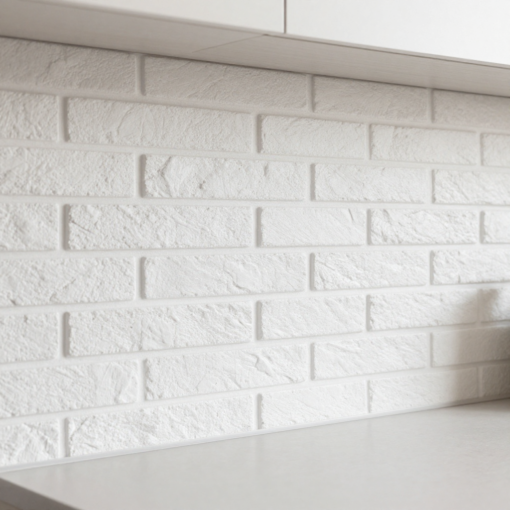 Самоклеюча 3D панель 3080x700x5мм Біла Кладка: стиль і практичність у дизайні оселі