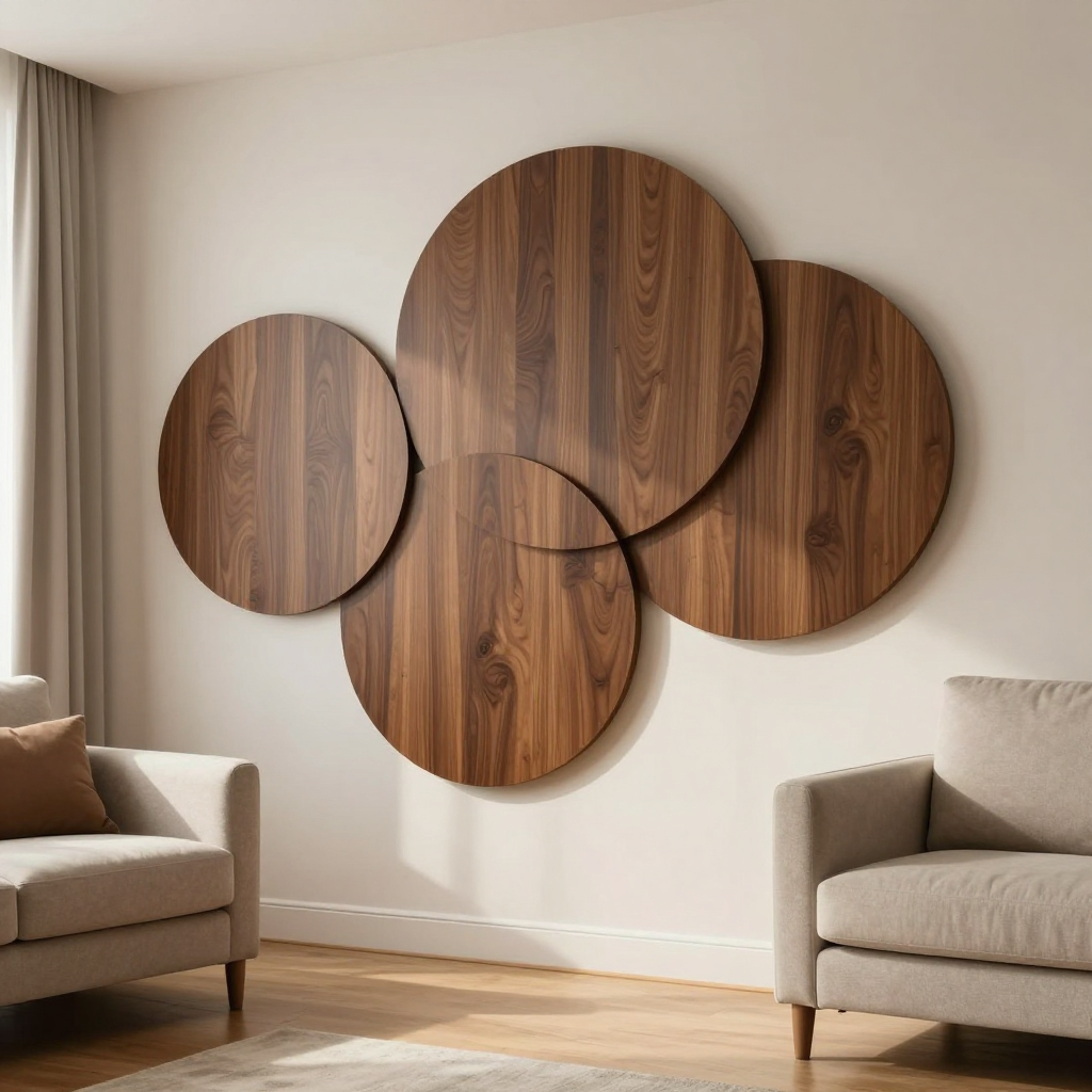 Рейка декоративна WPC кругла стінова 3000х152х15мм Каштан: стильний декор для вашого інтер’єру