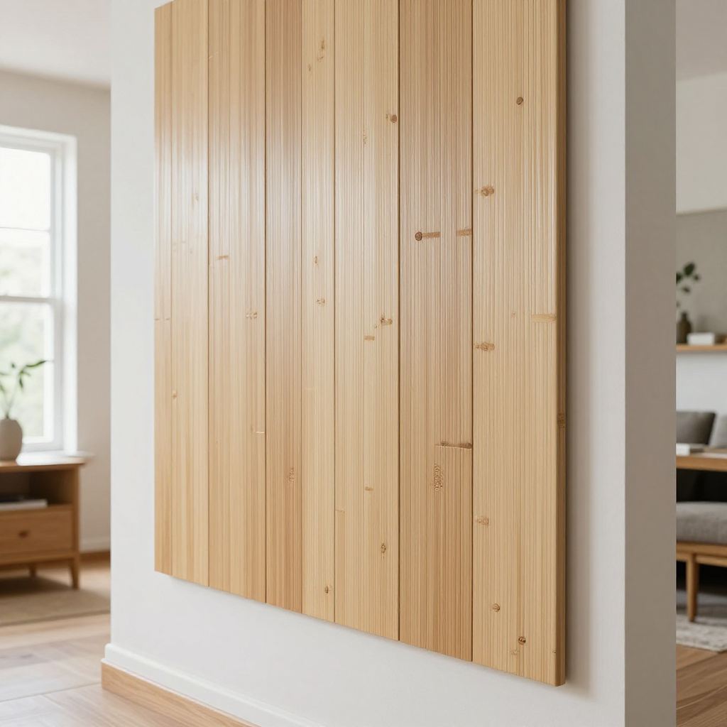 Самоклеюча декоративна 3D панель 700х700х5мм Бамбук Бежевий — швидкий спосіб оновлення інтер’єру