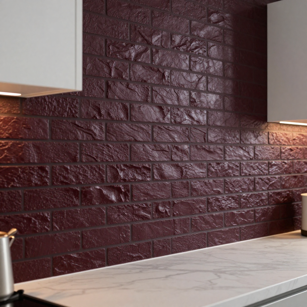 Самоклеюча плівка 0,45х10 м х 0,07 мм Бордова цегла: стильне та практичне рішення для декору