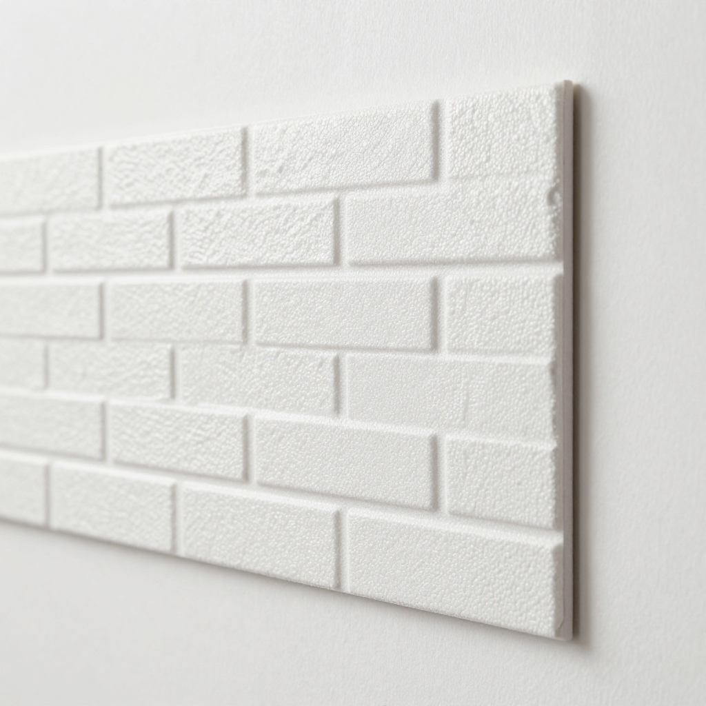 3D панель самоклеюча 700х770х3мм цегла Біла — стильний декор для вашого інтер’єру