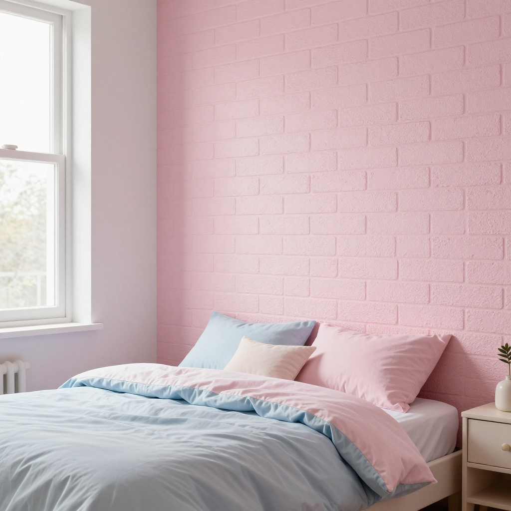 3D панель самоклеюча 700х770х7мм цегла Рожевий: стильний акцент для інтер'єру