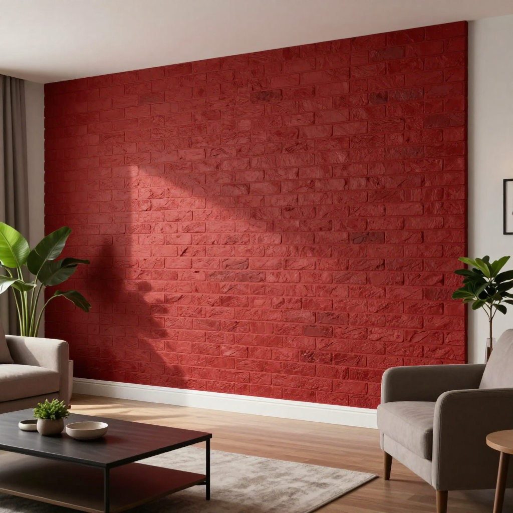 Самоклеюча 3D панель: червона «Катеринославська цегла» для стильного дизайну