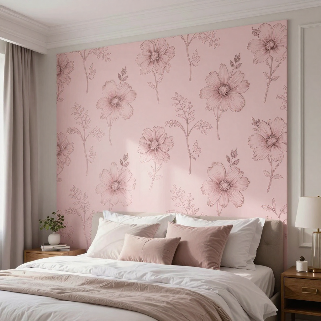 Панель стінова 3D 700х700х4мм Рожеві квіти — стильний акцент у вашому інтер’єрі