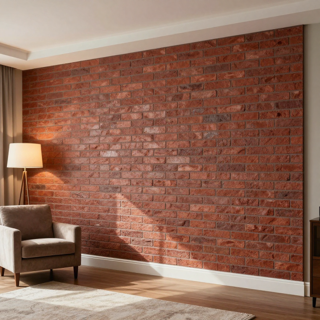 Самоклеюча 3D панель 700x770x3мм коричнево-рудий: легко оновіть свій інтер’єр