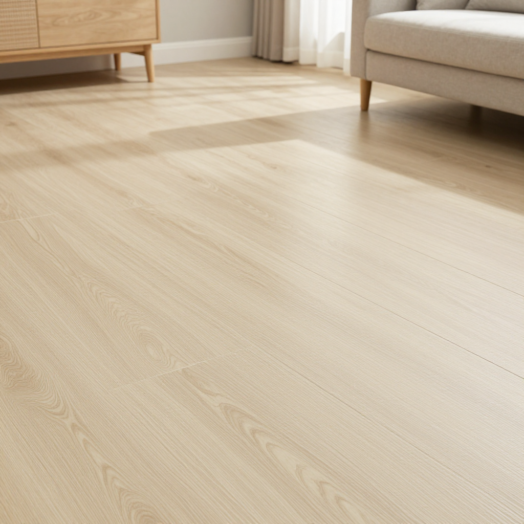 Самоклеюча вінілова плитка 152.4х914.4х1.5мм молочне дерево — стильний вибір для домашнього інтер’єру