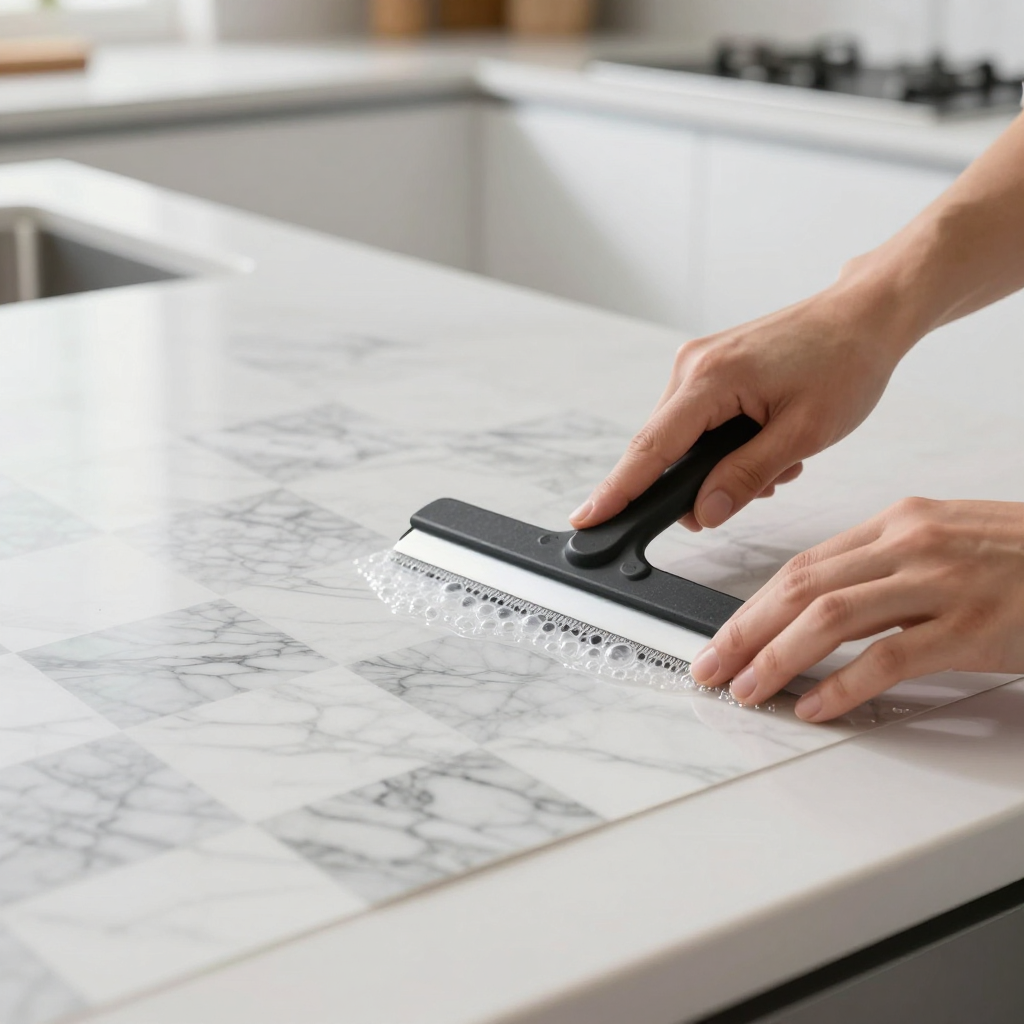 Самоклеюча плівка шахи мармур 0,45х10м: стильний декор за лічені хвилини