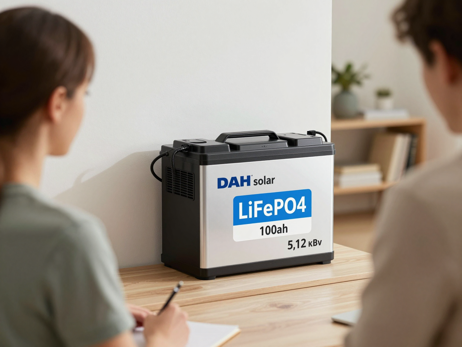 LiFePO4 5,12 кВт Настінний/підлоговий акумулятор DAH Solar 51.2V 100Ah для систем резервного живлення будинку