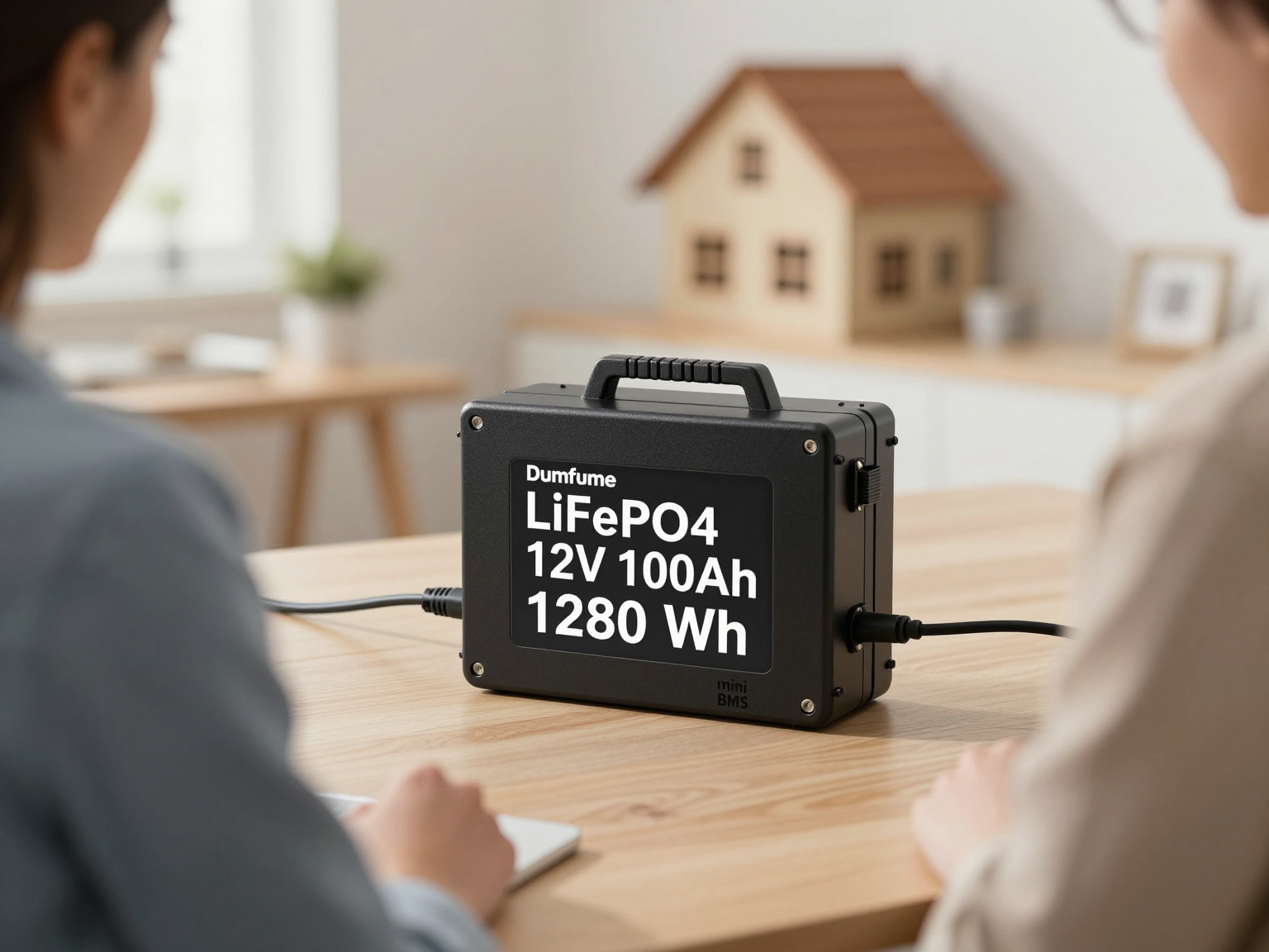 LiFePO4 12V 100Ah Dumfume Mini BMS 1280 Wh, для резервного живлення будинку