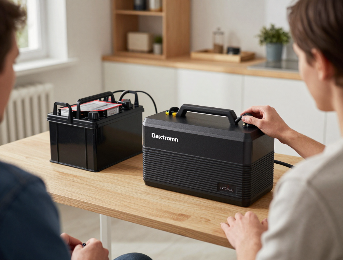 6.5 кВа LiFePO4 Комплект резервного живлення: гібридний інвертор Daxtromn + 48V 100Ah акумулятор рековий Lvtopsun rack