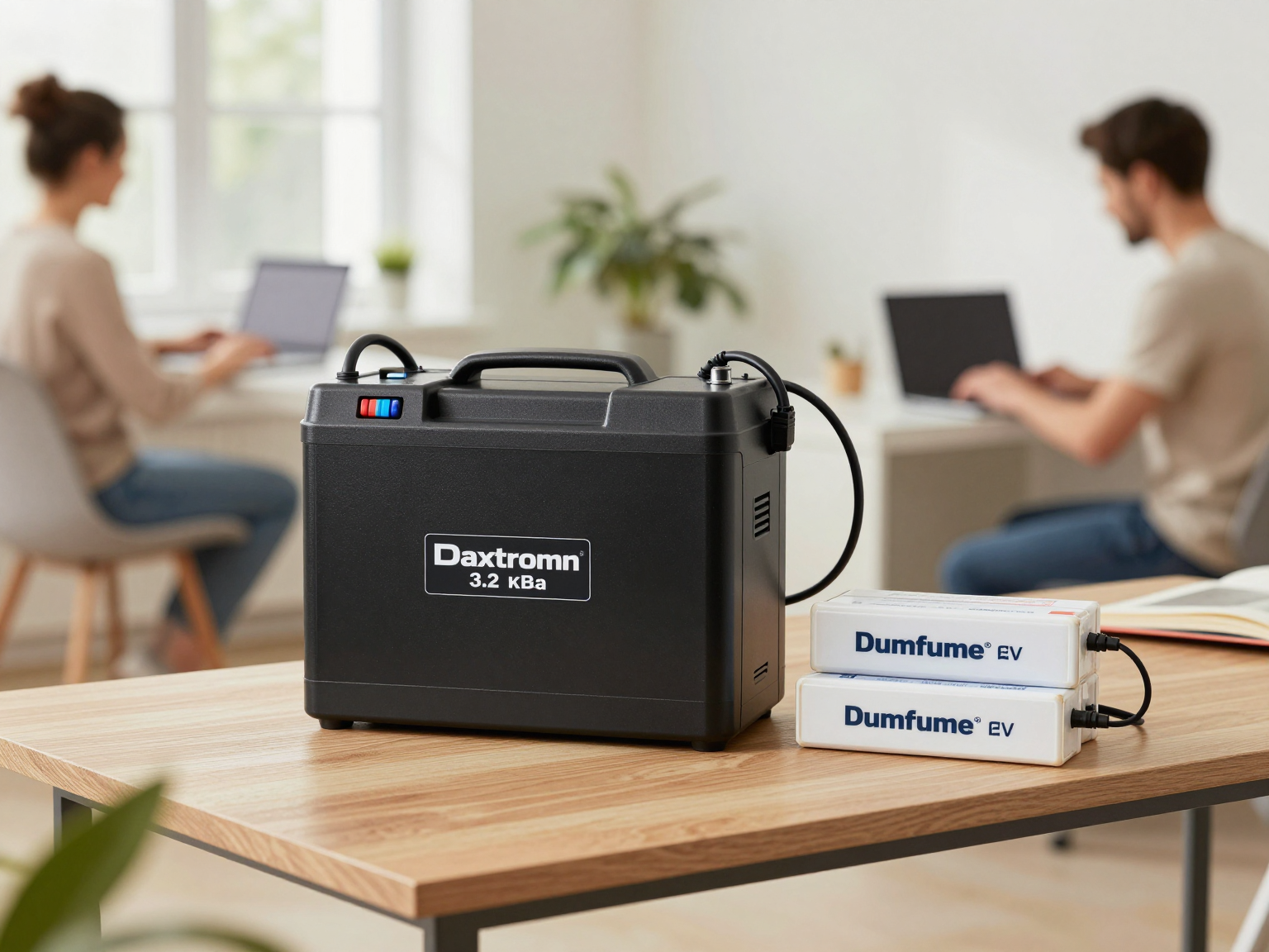3.2 кВа LiFePO4 Комплект резервного живлення інвертор Daxtromn + 2 акумулятора Dumfume 12V 100Ah для квартири, будинку