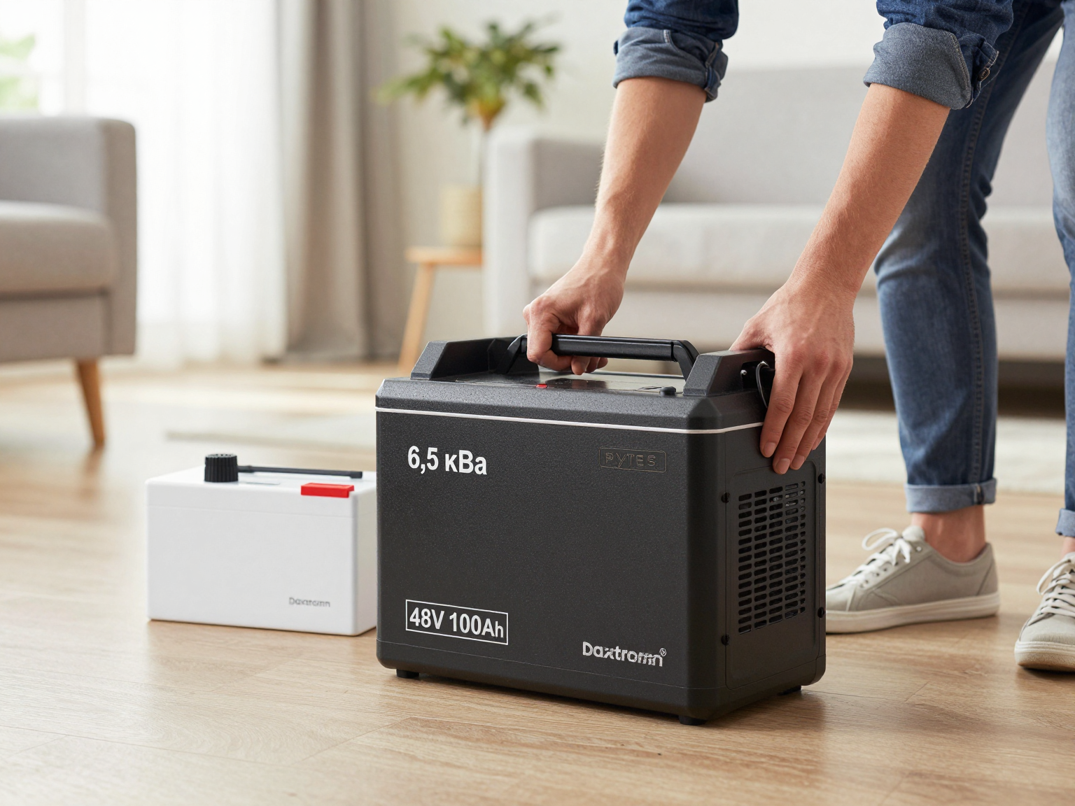 6,5 кВа LiFePO4 Комплект резервного живлення інвертор Daxtromn + акумулятор Pytes 48V 100Ah для квартири, будинку