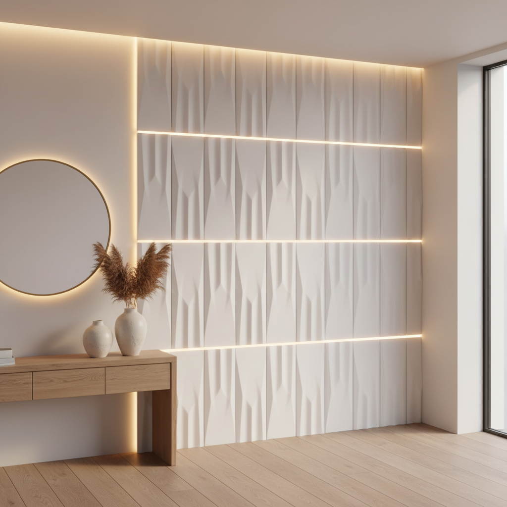 3D панелі для стін своїми руками як клеїти