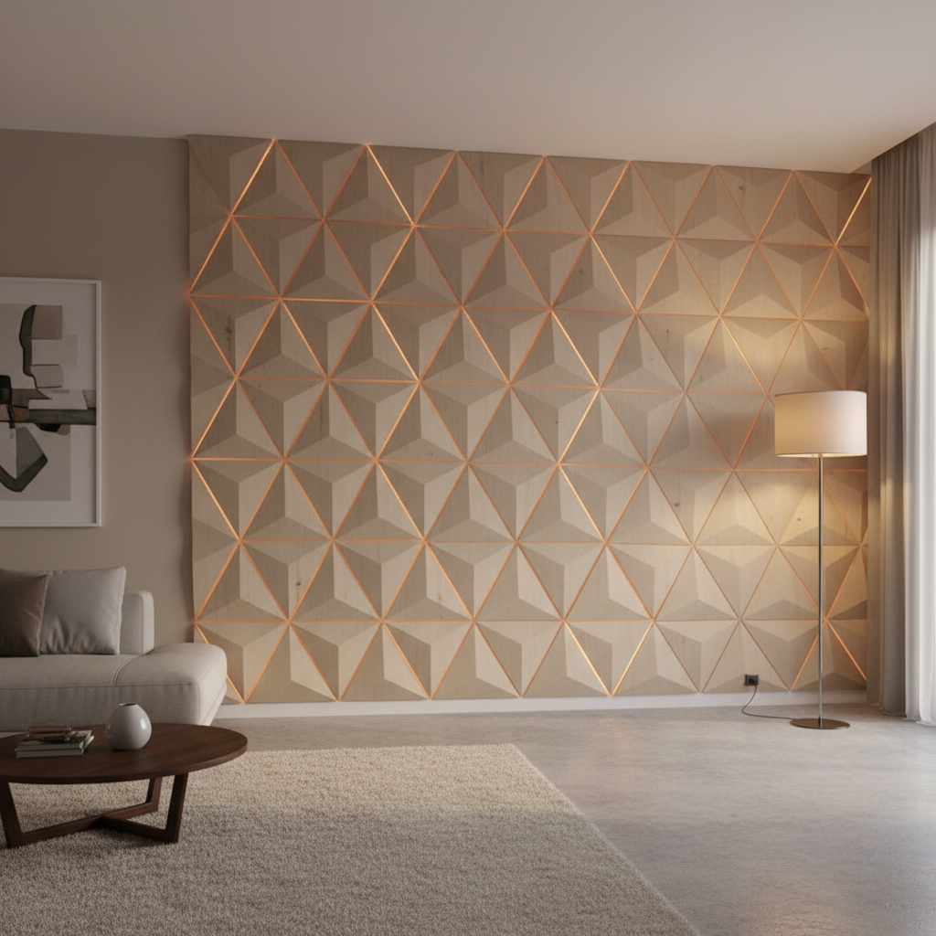 3D панелі для стін своїми руками як клеїти