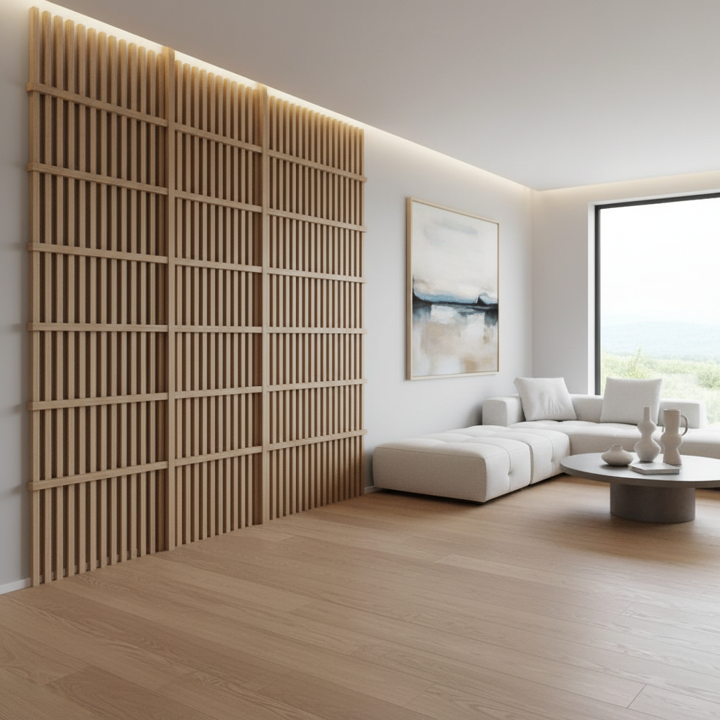 декоративні рейки для стіни кімнати модерн