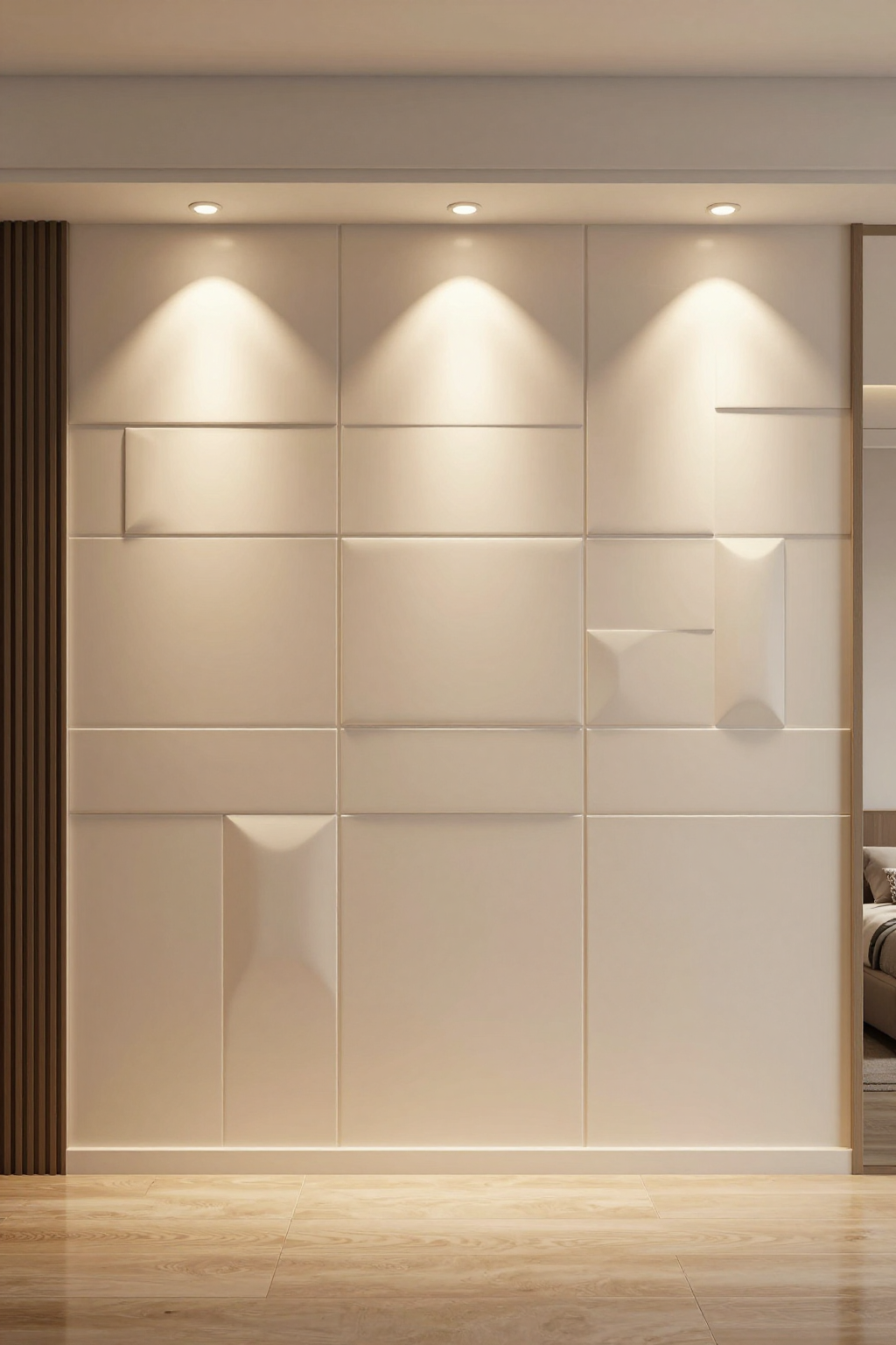 3D панелі для спальні ідеї дизайну